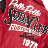 Pelle Pelle Soda Club Plush 1978 Red Men Leather Jacket