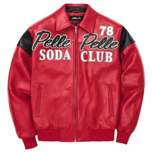 Pelle Pelle Men Soda Club Plush Red Jacket