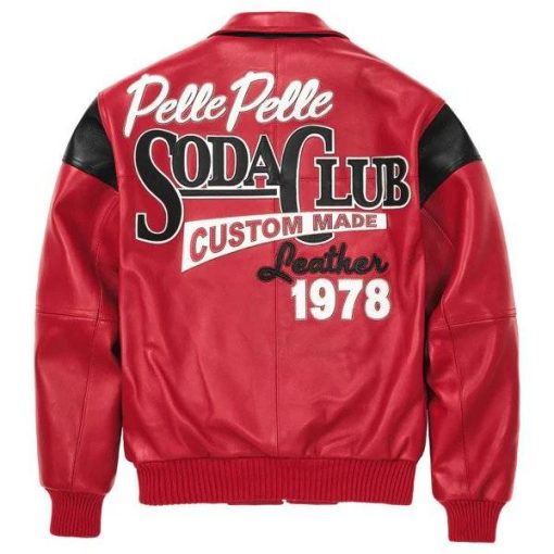 Pelle Pelle Soda Club Plush Red Leather Jacket