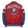 Pelle Pelle Soda Club Vintage Arches 1978 Red Real Leather Jacket