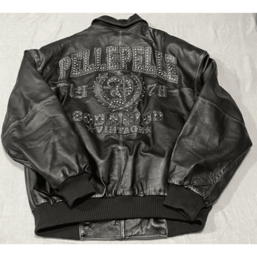 Pelle Pelle Black Vintage Soda Club jacket