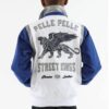Pelle Pelle Street Kings White and Blue Kids Jacket Back