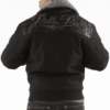 Pelle Pelle Mens Studded Gator Black Jacket