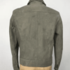 Pelle Pelle Italian Vintage Gray Suede Zip Up Jacket