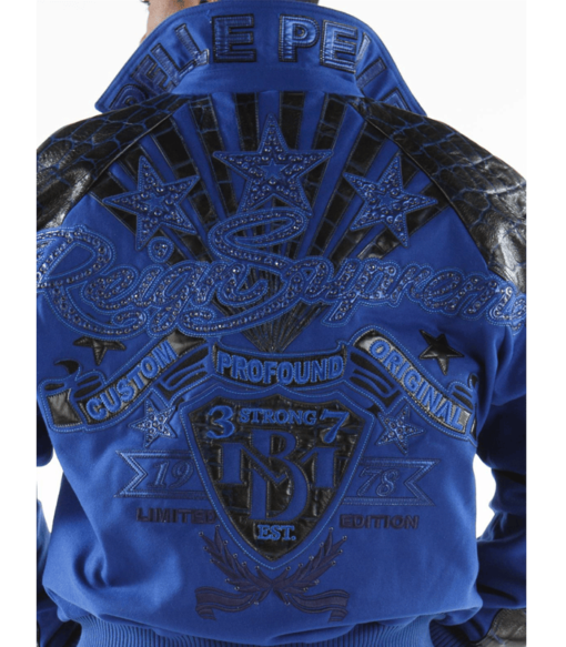 Pelle Pelle Men’s Reign Supreme Blue Jacket