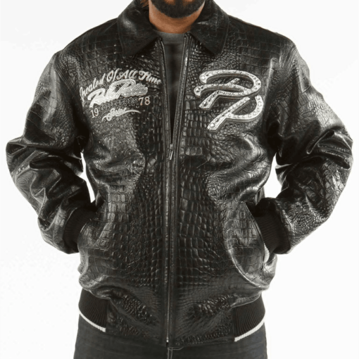 Pelle Pelle Greatest Of All Time Black Leather Jacket