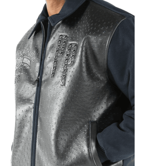 Pelle Pelle True To Our Roots Blue Leather Jacket
