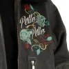 Pelle Pelle Veni Vidi Vici 1978 Men's Black Fur Collar Top Grain Leather Jacker