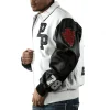 Pelle Pelle White Men’s Renegades Chief Keef Studded Real Leather Jacket