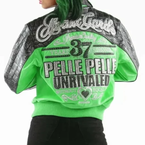 Pelle Pelle Women Green Unrivaled MB Leather Jacket
