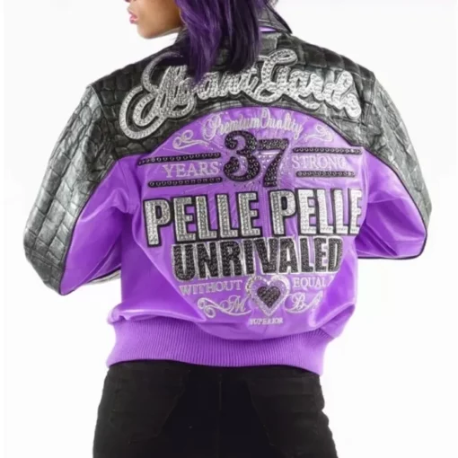 Pelle Pelle Women Purple Unrivaled Leather Jacket