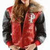 Pelle Pelle Women Red Leather Jacket