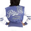 Pelle Pelle Women's 78 Vintage Legend Lavender and White Studded Wool Jacket