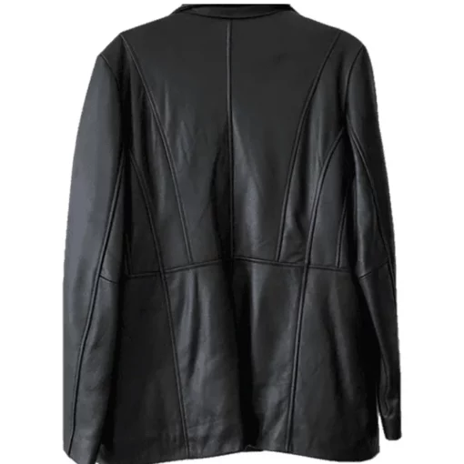 Pelle Pelle Womens Black Top Leather Coat