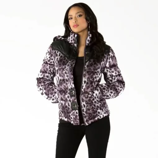 Pelle Pelle Womens Bubble Purple Polyester Jacket