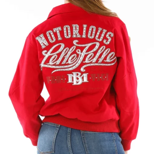 Pelle Pelle Womens Notorious Red Wool Jacket