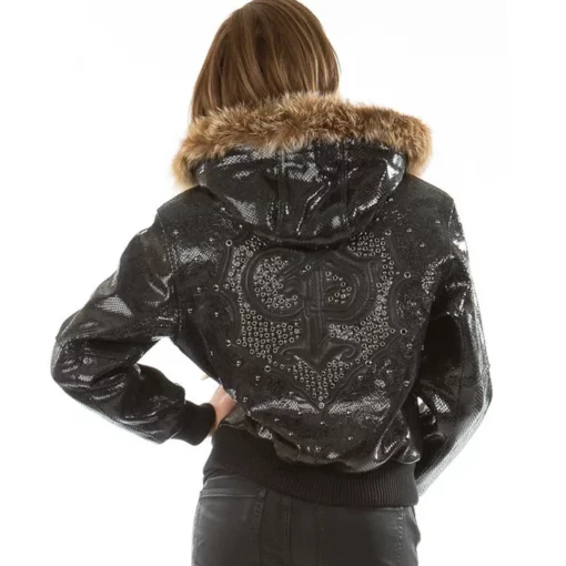 Pelle Pelle Women's PP Crest Python Leather jacket
