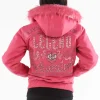 Pelle Pelle Women’s Pink Live Like a Queen Die Like Legend MB 1978 Hooded Wool Jacket
