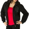 Pelle Pelle Women's Soda Club Custom Made Marc Buchanan 1978 Black Jacket
