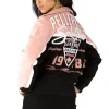 Pelle Pelle Women's The Original Soda Club Custom Made Marc Buchanan 1978 Pink and Black Wool Jacket