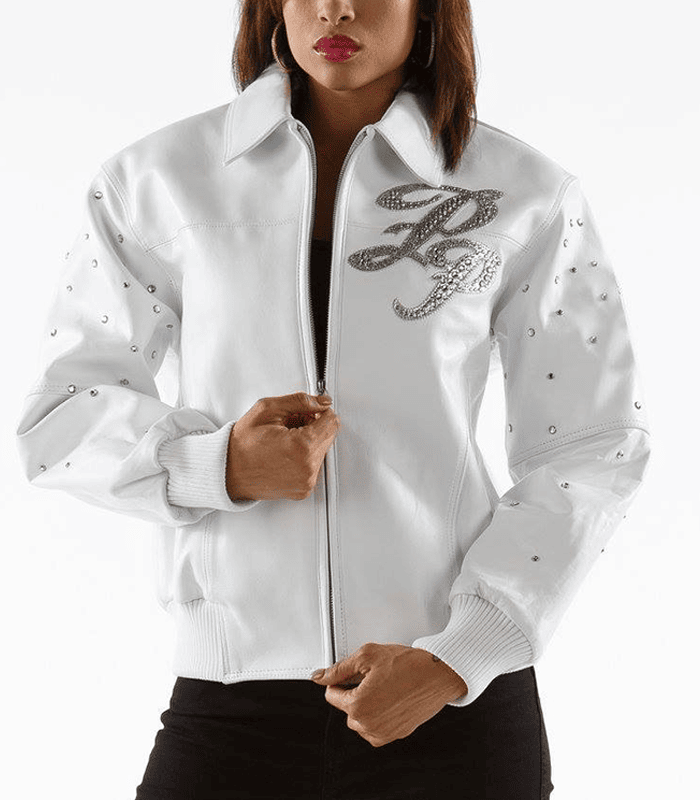 Pelle Pelle Women White Leather Jacket