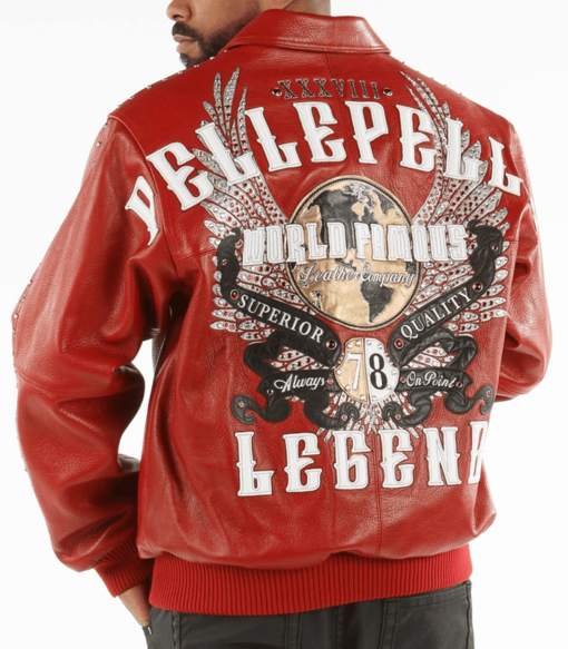 Pelle Pelle World Famous Legend Red Leather Jacket