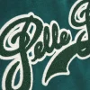 Pelle Pelle World Famous MB 1978 Green and White Varsity Wool Jacket