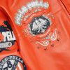 Pelle Pelle World Famous MB 1978 Orange Studded Jacket For Men's