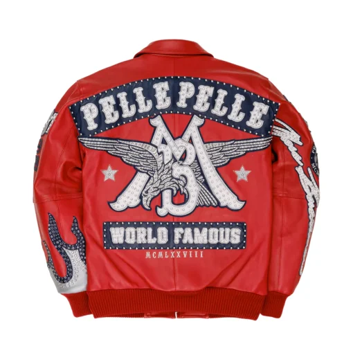 Pelle Pelle World Famous MB 1978 Red Leather Jacket
