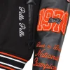 Pelle Pelle World Famous Marc Buchanan 1978 Black Varsity Jacket