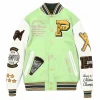 Pelle Pelle World Famous Marc Buchanan 1978 Light Green Varsity Wool Jacket