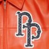 Pelle Pelle World Famous Marc Buchanan 1978 Orange Studded Jacket