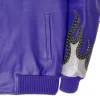 Pelle Pelle World Famous Marc Buchanan 1978 Studded Purple Full Grain Leather Jacket