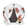 Pelle Pelle World Famous Marc Buchanan 1978 White Full Grain Leather Jacket