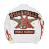 Pelle Pelle World Famous Marc Buchanan 1978 White Real Leather Jacket