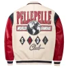 Pelle Pelle World Famous Soda Club 1978 Cream Real Leather Jacket