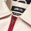Pelle Pelle World Famous Soda Club 1978 Cream and Red Genuine Leather Jacket