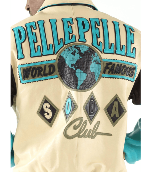Pelle Pelle World Famous Soda Club Blue Leather Jacket