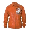Pelle Pelle World Finest MB 1978 Soda Club Orange Leather Jacket