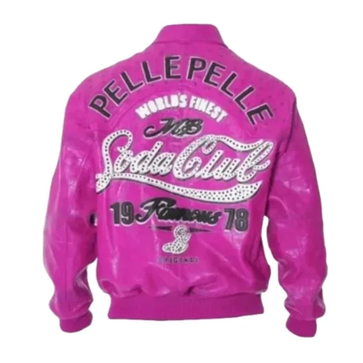 Pelle Pelle World Finest MB 1978 Soda Club Pink Leather Jacket