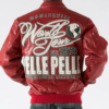 Pelle Pelle World Tour Est 1978 International Red Leather Jacket