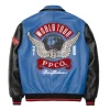 Pelle Pelle World Tour Marc Buchanan 1978 Blue Genuine Leather Jacket