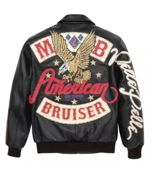 Pelle Pelle’s For Men Marc Buchanan American Bruiser Plush Black Leather Jacket