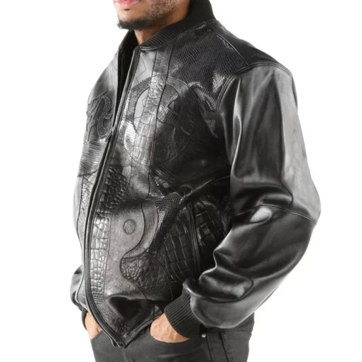 Pelle Pelle's Mens new Picasso Black Genuine Leather jackets