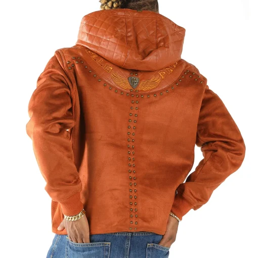 Pelle Pelle's Orange Men's Wool Hoodie