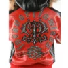 Pelle Pelle’s Womens Forever Flawless Red Top Leather Jacket
