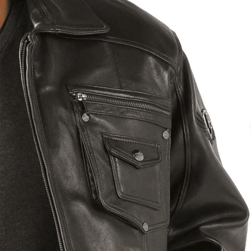 Pelle Pelle Leather Zippered Jacket
