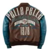 Pelle pelle true to our roots 1978 brown teal leather jacket-1
