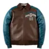 pelle pelle true to our roots 1978 brown teal leather jacket