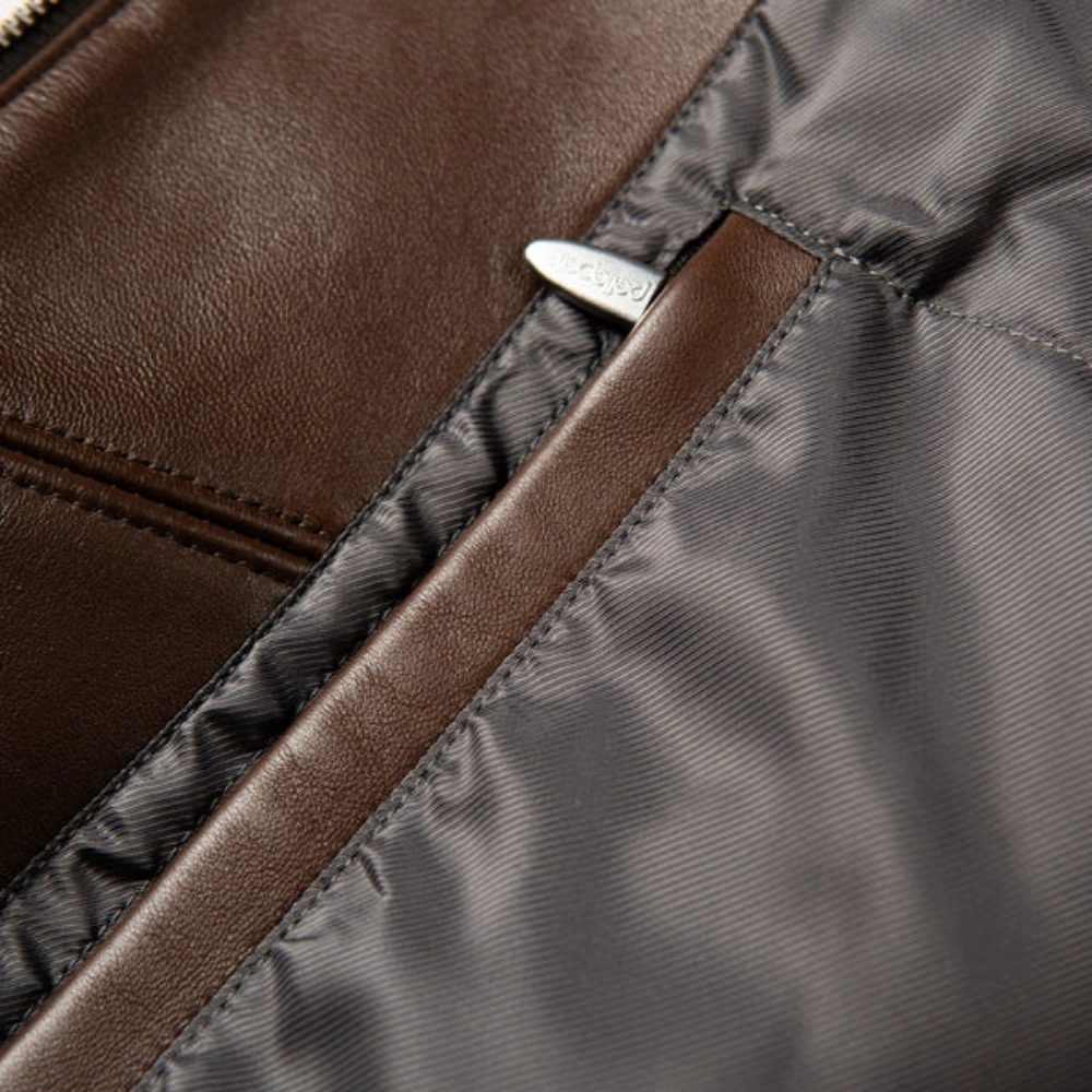 Pelle pelle true to our roots 1978 brown teal leather jacket-4
